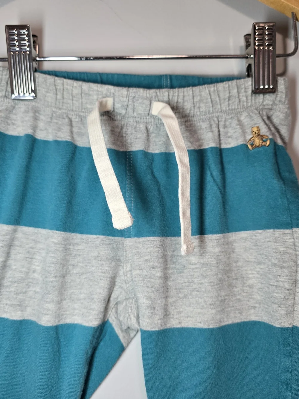 Baby Gap Teal and Gray Striped Kids Sweatpants